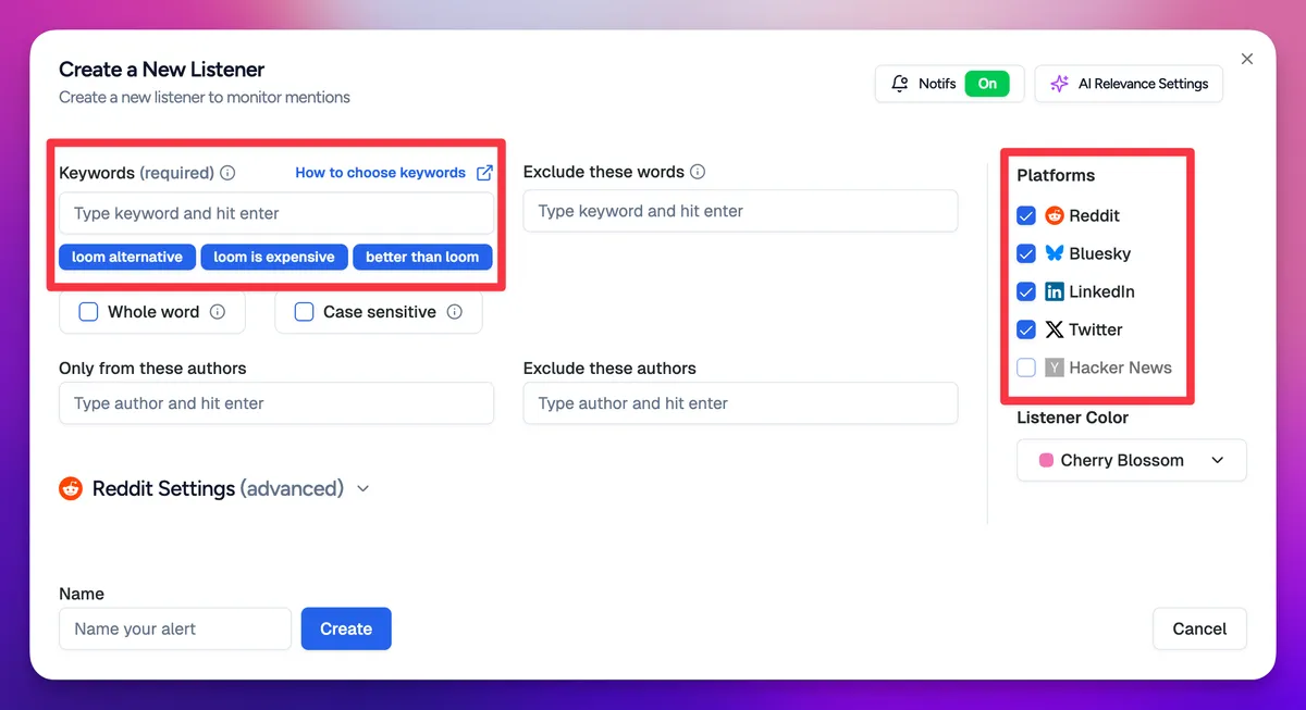 Monitor Twitter for Loom alternatives