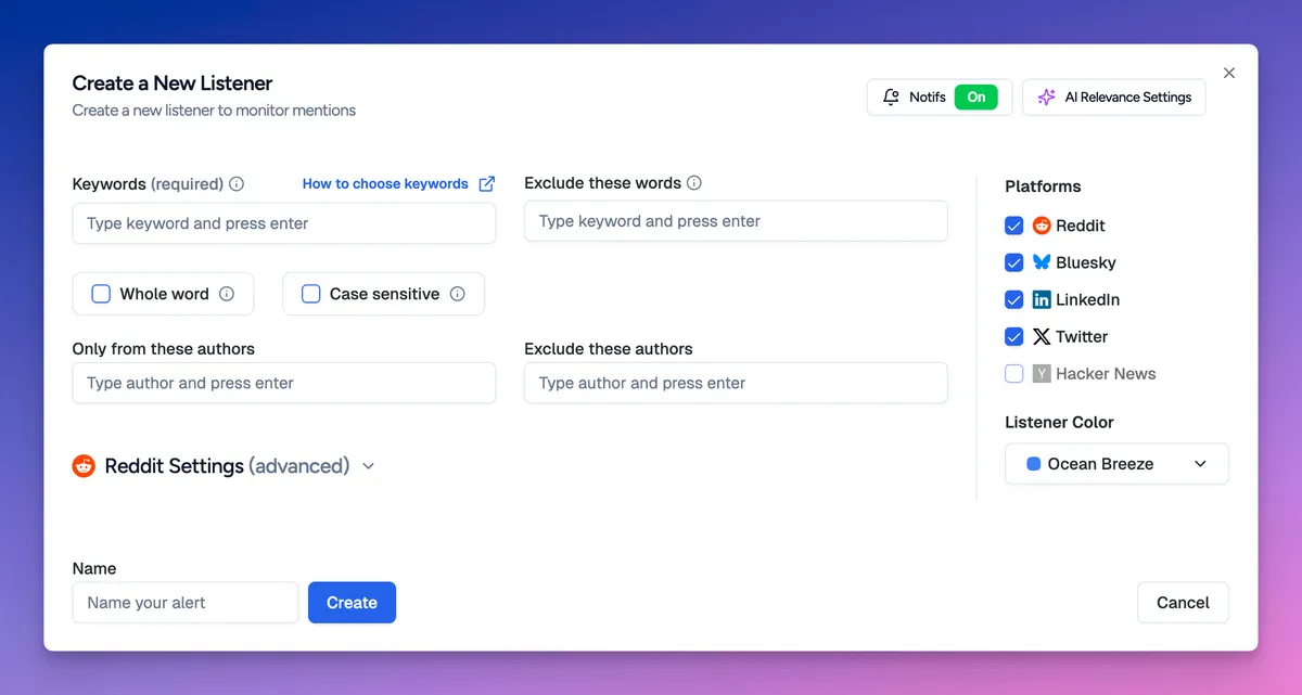 Setting up your SnitchFeed listener with buy-intent signals for LinkedIn