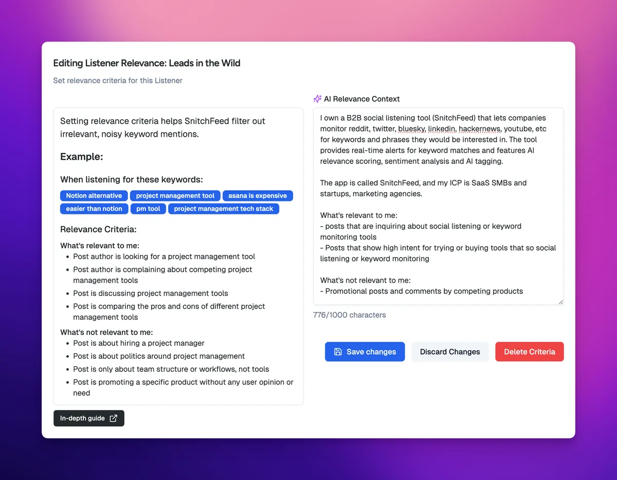 Use natural language to filter out irrelevant, noisy keyword mentions across social media